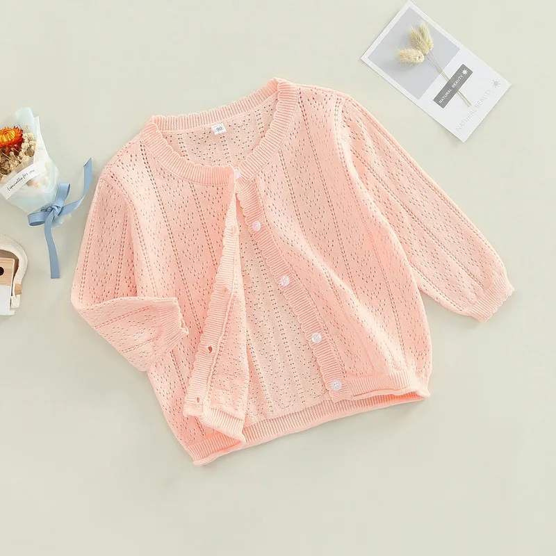 Baby Girl Clothes Hollow-out Sweater Autumn Winter 2022 Girls Button-down Solid Color Long Sleeve Round Neck Knit Cardigan
Baby Girl Clothes Hollow-out Sweater Autumn Winter 2022 Girls Button-down Solid Color Long Sleeve Round Neck Knit Cardigan