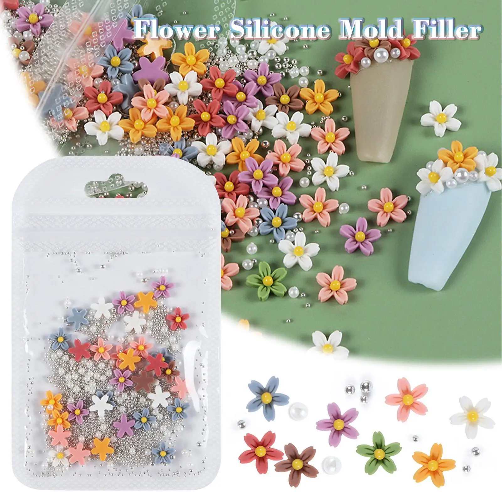 1 Bag Mixed Colors Acrylic Flowers With Beads Epoxy Resin Filling Nail Art Decor Jewelry Making DIY Resin Silicone Mold Filler
1 Bag Mixed Colors Acrylic Flowers With Beads Epoxy Resin Filling Nail Art Decor Jewelry Making DIY Resin Silicone Mold Filler