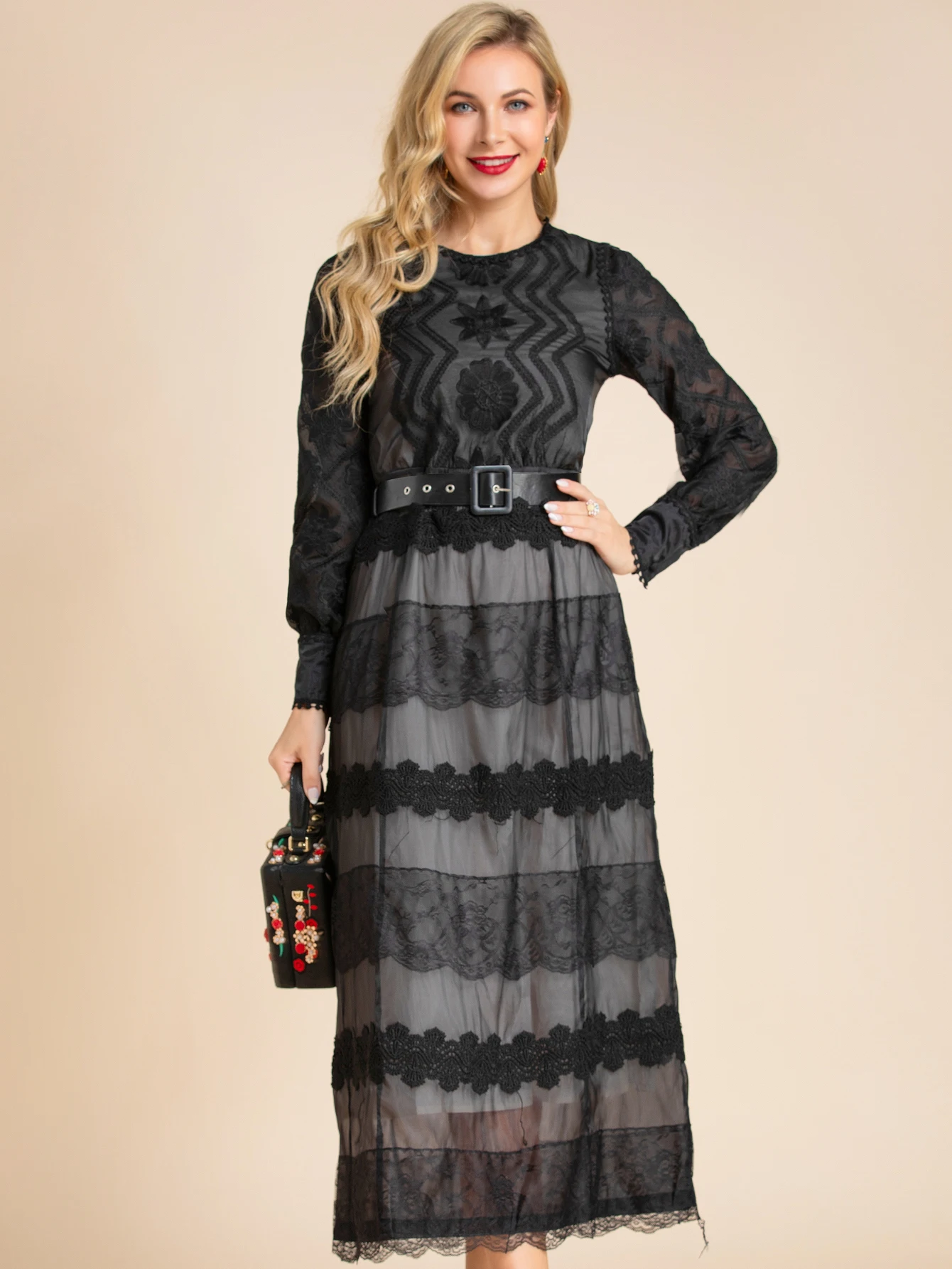 LD LINDA DELLA модное дизайнерское летнее платье миди женское платье с рукавами-фонариками и поясом, кружевное платье с вышивкой, винтажные черны...
LD LINDA DELLA модное дизайнерское летнее платье миди женское платье с рукавами-фонариками и поясом, кружевное платье с вышивкой, винтажные черны...