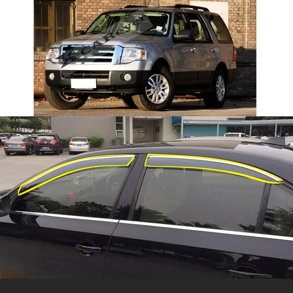 Car Sticker Plastic Window Glass Wind Visor Rain/Sun Guard Vent Awnings For Ford EXPEDITION 2010-2017
Car Sticker Plastic Window Glass Wind Visor Rain/Sun Guard Vent Awnings For Ford EXPEDITION 2010-2017