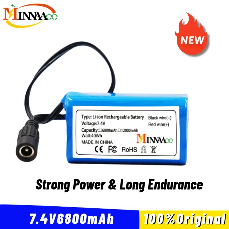 Upgrade7.4V 12800Mah 6800Mah Battery For T188 T888 2011-5 V007 C18 H18 So on Remote Control RC Fishing Bait Boat Parts 1/3pcs
Upgrade7.4V 12800Mah 6800Mah Battery For T188 T888 2011-5 V007 C18 H18 So on Remote Control RC Fishing Bait Boat Parts 1/3pcs