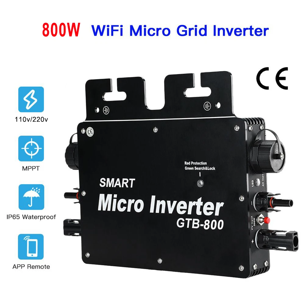 Smart Inverter GTB-700W 800W Solar WaterproofGrid Inverter APP Monitoring 110/220V The Sun Can Generate System Solar Parts
Smart Inverter GTB-700W 800W Solar WaterproofGrid Inverter APP Monitoring 110/220V The Sun Can Generate System Solar Parts