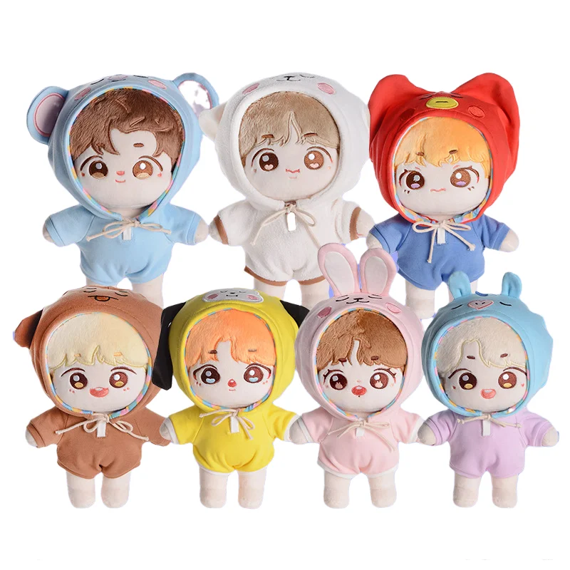 

3D Cosplay Kpop Bangtan Boys Plush Doll Cartoon Stuffed Toys Doll Clothes Cute Jung Kook Jimin Suga Map Of The Soul Tour 2022