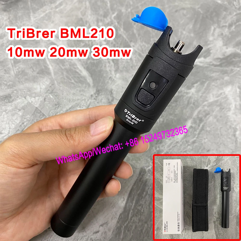 

TriBrer BML210 10mw 20mw 30mw VFL Fiber Optic Visual Fault Detector Pen 10KM 20KM 30KM Optical Fiber Test Pen Light Pen Locator