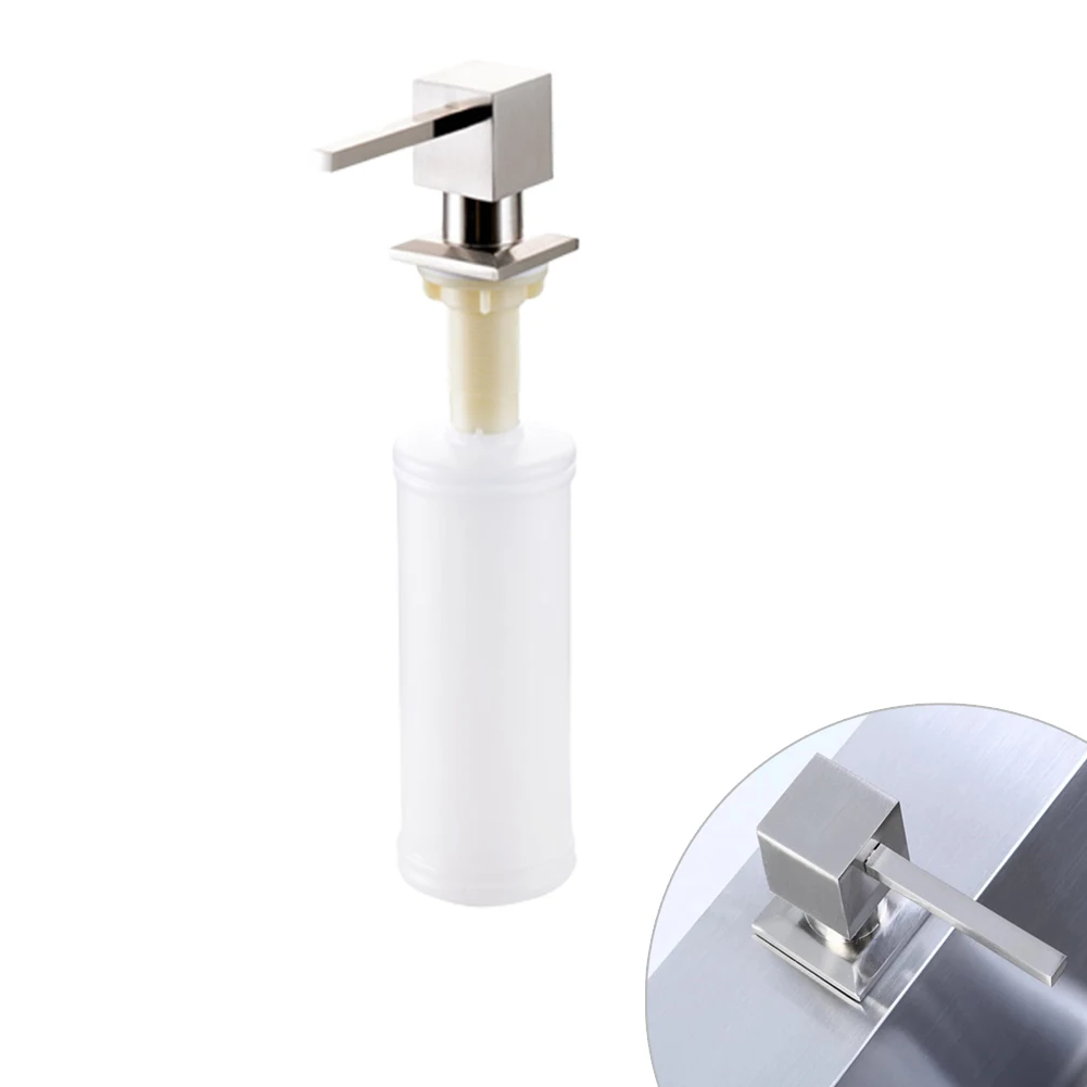 Square Soap Dispensers Kitchen Deck Mounted Pump Built In Counter Top Dispenser To Refill Soap, Detergent, Hand Sanitizers
Square Soap Dispensers Kitchen Deck Mounted Pump Built In Counter Top Dispenser To Refill Soap, Detergent, Hand Sanitizers