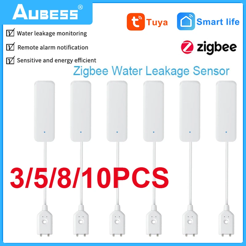 Tuya zigbee leak alarm water flood detector smart home alarm overflow and full water remote alarm
Tuya zigbee leak alarm water flood detector smart home alarm overflow and full water remote alarm