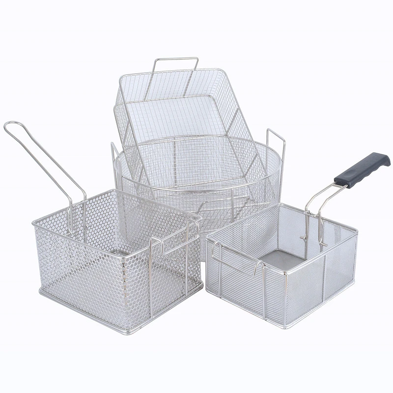 Stainless steel frying basket net French fries basket frying frame square oil control filter frying basket dense frying screen
Stainless steel frying basket net French fries basket frying frame square oil control filter frying basket dense frying screen