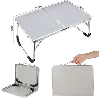 Portable Foldable Table Camping Picnic Outdoor Furniture Aluminum Alloy Laptop Table Durable Ultralight Ultralight Folding Table