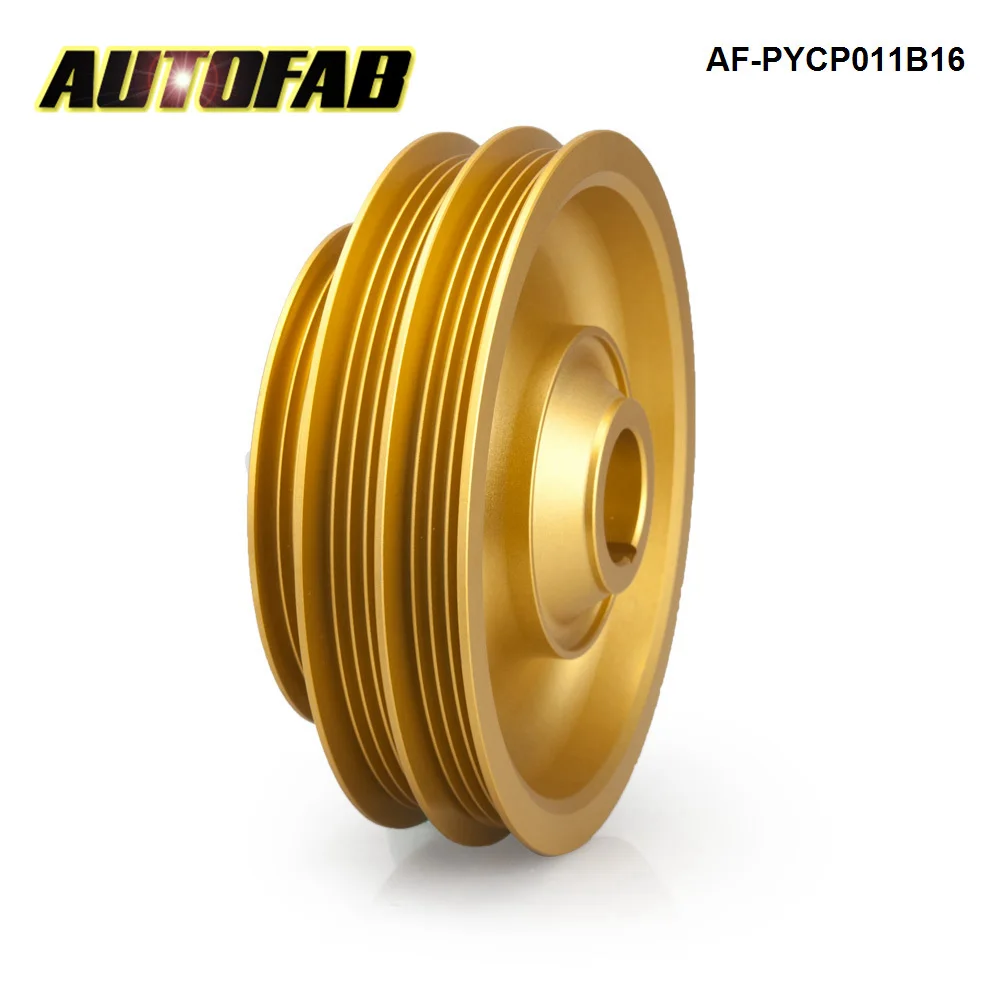 AUTOFAB Aluminum Light Weight Belt Drive Crank Pulley For Honda Civic Si Integra B-Series 99-00 AF-PYCP011B16
AUTOFAB Aluminum Light Weight Belt Drive Crank Pulley For Honda Civic Si Integra B-Series 99-00 AF-PYCP011B16