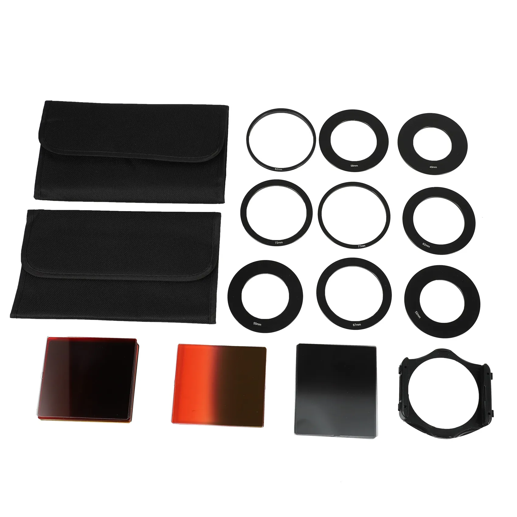 24pcs Square Full + Graduated Filter Set + 9 Size Adapter Ring Filter Holder for p series LF78
24pcs Square Full + Graduated Filter Set + 9 Size Adapter Ring Filter Holder for p series LF78