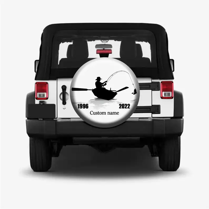 Custom Spare Tire Cover,Personalized Name,Color,Year,License Plate Number,Fisherman Fishing,With/without Camera Hole,Black White
Custom Spare Tire Cover,Personalized Name,Color,Year,License Plate Number,Fisherman Fishing,With/without Camera Hole,Black White