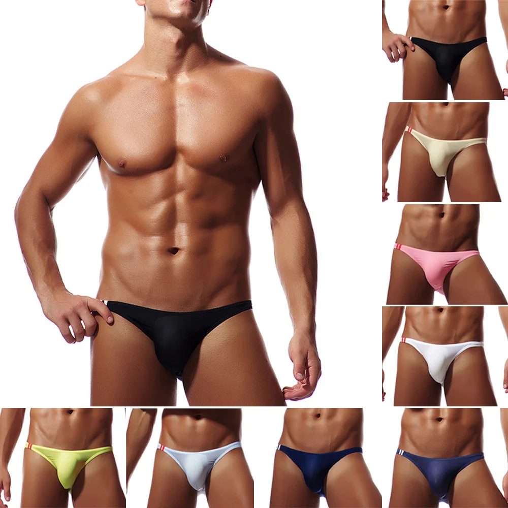 Men's Sexy Low Waist Bikini Briefs Soft Underwear Low Waist Thongs G-String Short Underpants Size M-XXL Solid Color Panties
Men's Sexy Low Waist Bikini Briefs Soft Underwear Low Waist Thongs G-String Short Underpants Size M-XXL Solid Color Panties