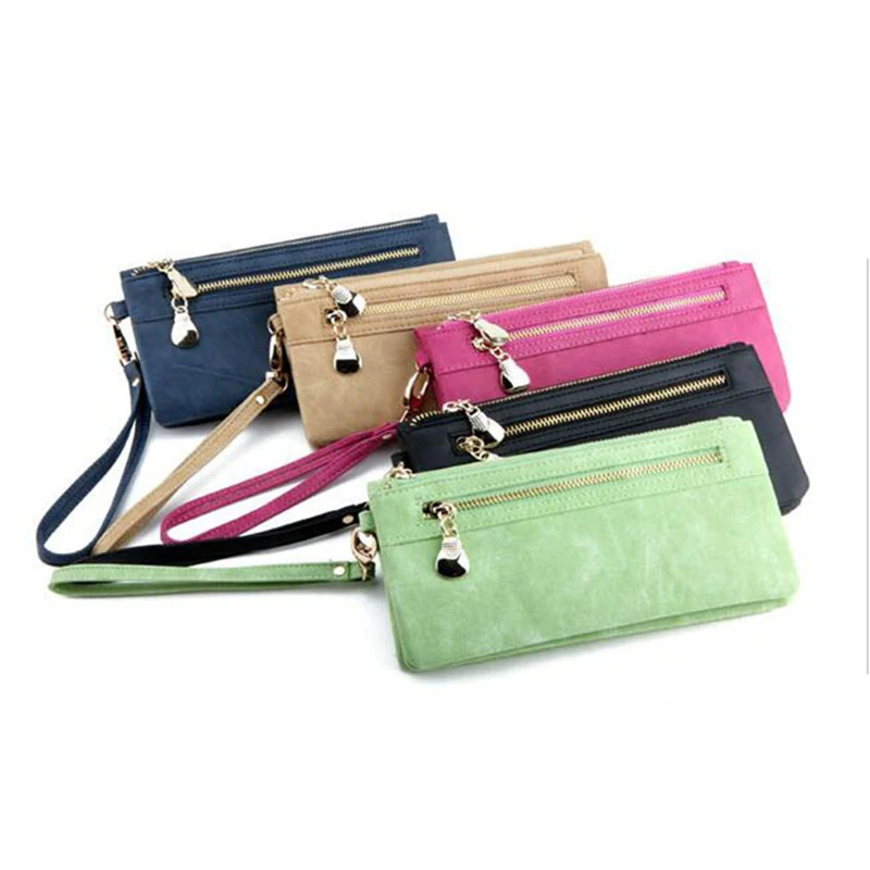 Fashion Women Wallets Dull Polish Leather Wallet Double Zipper Day Clutch Purse Wristlet Portefeuille Handbags Carteira Feminina
Fashion Women Wallets Dull Polish Leather Wallet Double Zipper Day Clutch Purse Wristlet Portefeuille Handbags Carteira Feminina