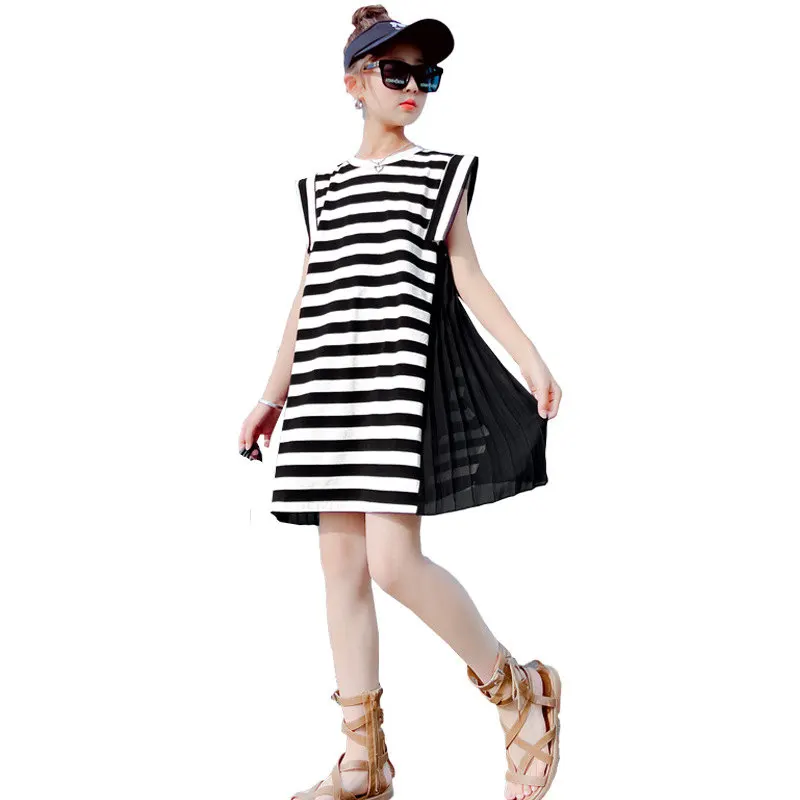 Long Style Tshirts for Girls Summer New 2023 Loose Striped Casual Teenage Kids Clothing Fashion Cotton Children's T-shirt Dress
Long Style Tshirts for Girls Summer New 2023 Loose Striped Casual Teenage Kids Clothing Fashion Cotton Children's T-shirt Dress