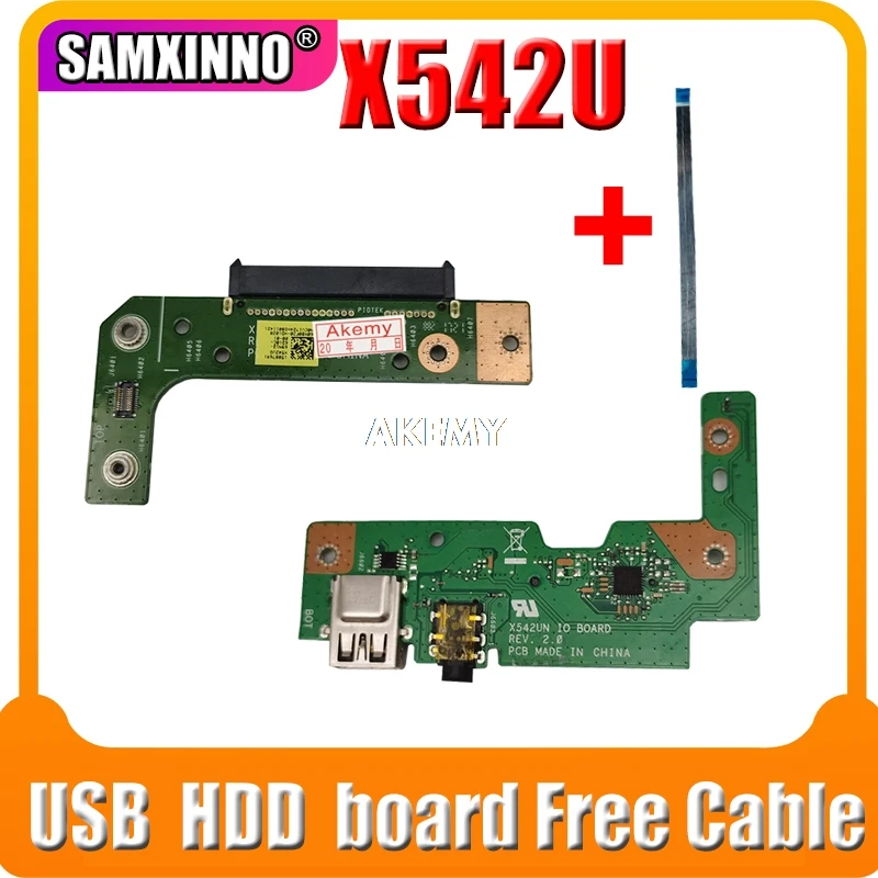 Free cable For Asus VivoBook X542U X542UQ X542UF X542UN X542UR X542URR USB Audio usb board Laptop HDD Hard Disk Drive Board
Free cable For Asus VivoBook X542U X542UQ X542UF X542UN X542UR X542URR USB Audio usb board Laptop HDD Hard Disk Drive Board