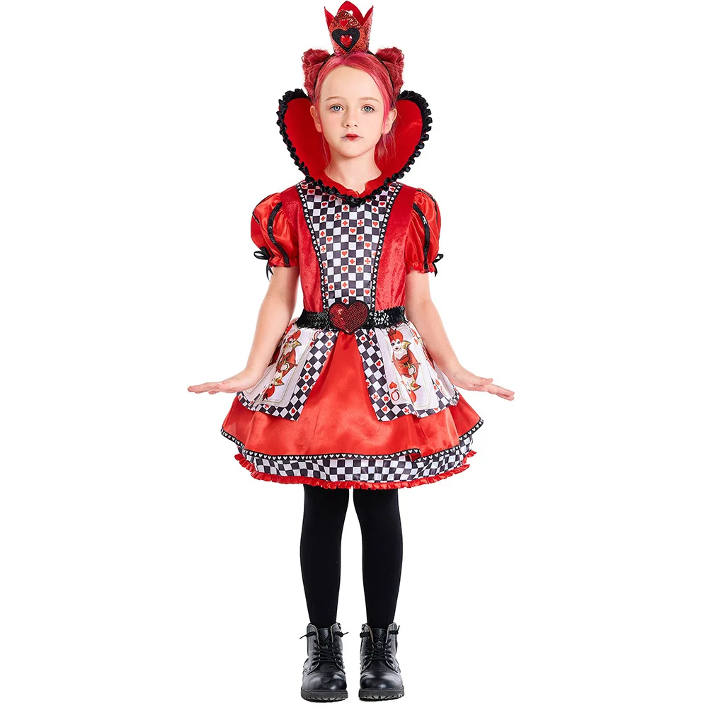 Wonderland Cosplay Red Gothic Bubble Short Dress Halloween Woman Queen poker
Wonderland Cosplay Red Gothic Bubble Short Dress Halloween Woman Queen poker
