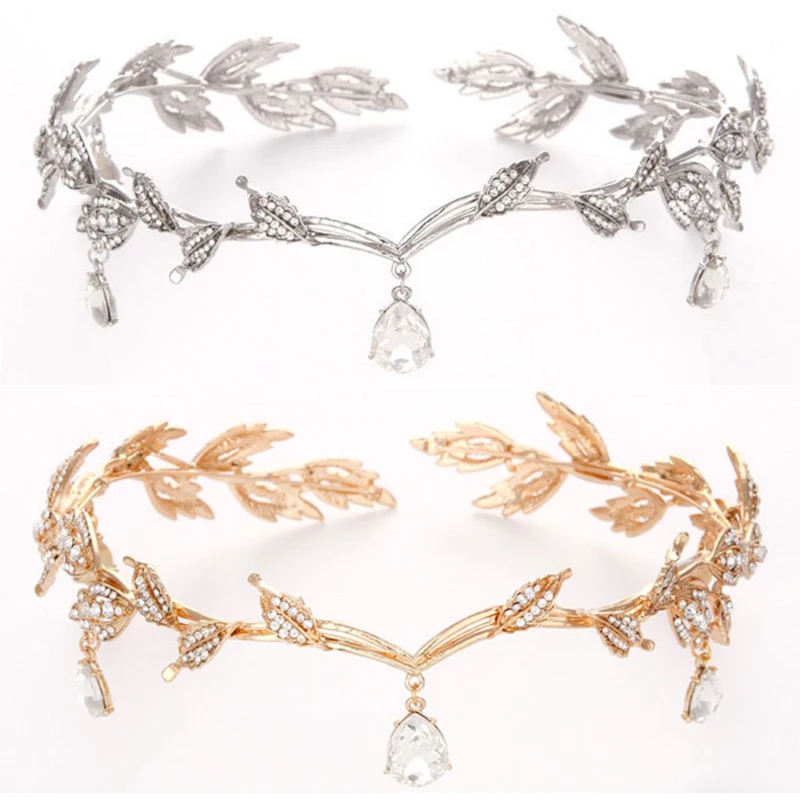 Vintage Crystal Bridal Hair Accessory Wedding Imitation Rhinestone Waterdrop Leaf Tiara Crown Headband Frontlet Bridesmaid Hair
Vintage Crystal Bridal Hair Accessory Wedding Imitation Rhinestone Waterdrop Leaf Tiara Crown Headband Frontlet Bridesmaid Hair