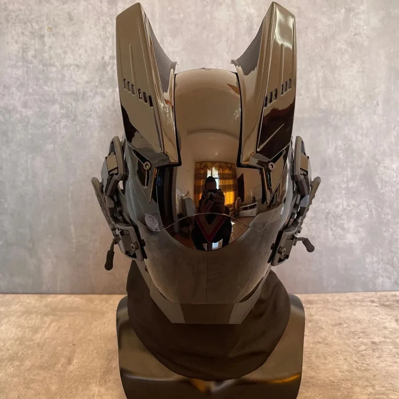 Light Shinobi Samurai Mask Cyberpunk Helmet Metaverse Cosplay Dreadlocks Cool Mask Christmas Halloween Gift
Light Shinobi Samurai Mask Cyberpunk Helmet Metaverse Cosplay Dreadlocks Cool Mask Christmas Halloween Gift