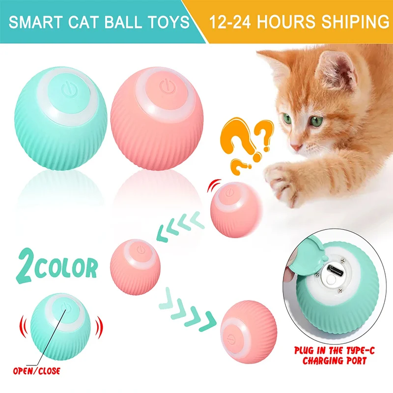 Smart Cat Toys Automatic Rolling Ball Electric Pet Ball Interactive Training Toys Self-moving Kitten Toy for Indoor Playing gato
Smart Cat Toys Automatic Rolling Ball Electric Pet Ball Interactive Training Toys Self-moving Kitten Toy for Indoor Playing gato