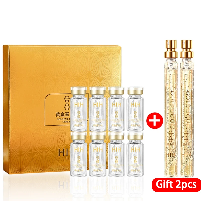 Набор для подтяжки протеиновых ниток, сыворотка из золота 24K, абсорбируемый коллаген, Антивозрастная увлажняющая эссенция для лица, средство для ухода за лицом
Набор для подтяжки протеиновых ниток, сыворотка из золота 24K, абсорбируемый коллаген, Антивозрастная увлажняющая эссенция для лица, средство для ухода за лицом