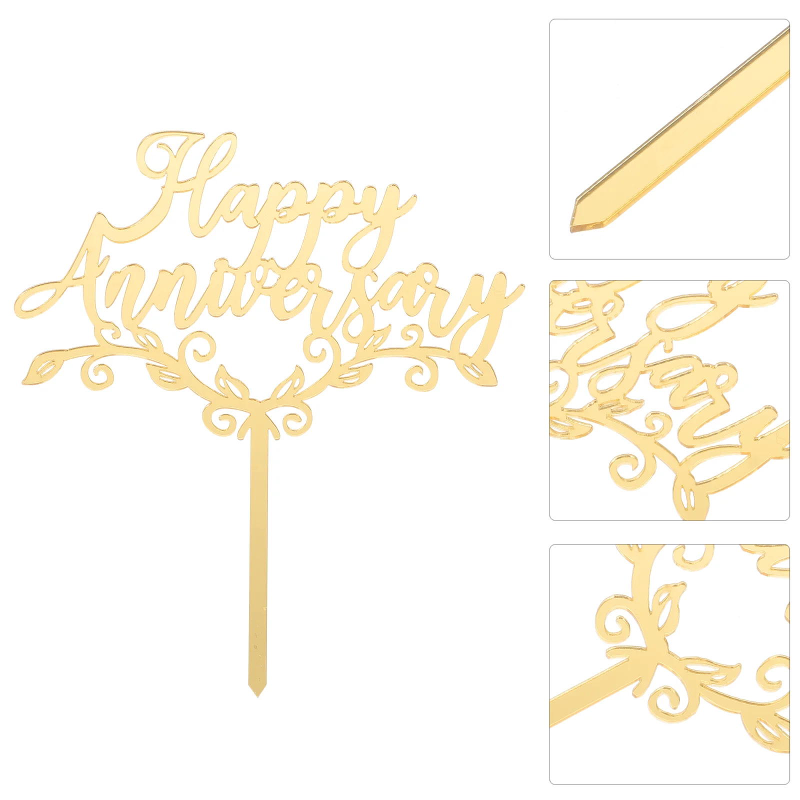 6PCS Delicate Wedding Anniversary Cupcake Decor Happy Anniversary Letters Printed Cake Picks Wedding Anniversary for Evening 
6PCS Delicate Wedding Anniversary Cupcake Decor Happy Anniversary Letters Printed Cake Picks Wedding Anniversary for Evening