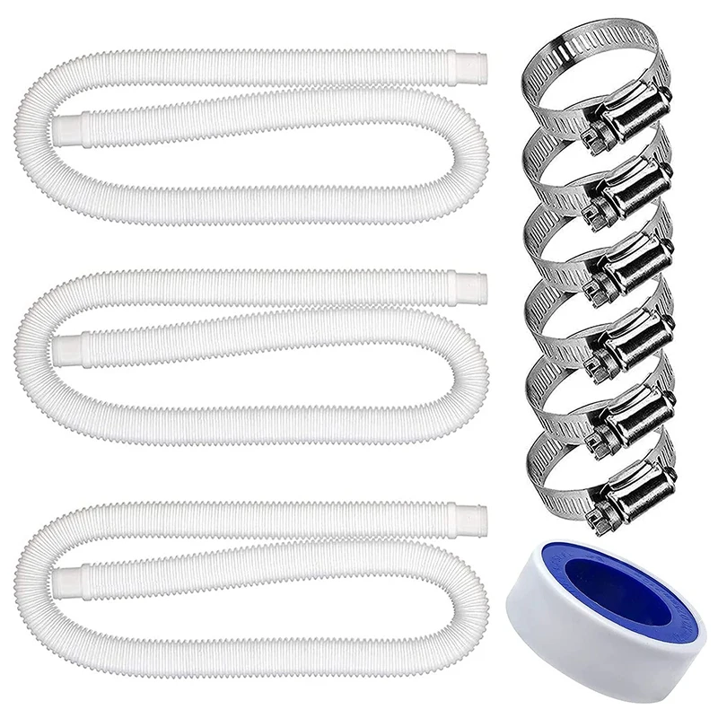 Swimming Pool Replacement Hose,1.25 Inch Diameter 59 Inch Long Filter Pump Hose,For Above Ground And Inground Pools
Swimming Pool Replacement Hose,1.25 Inch Diameter 59 Inch Long Filter Pump Hose,For Above Ground And Inground Pools