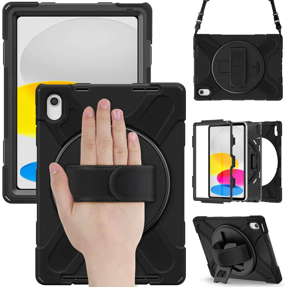 Чехол для iPad 10th 10,9 A2757 A2696 2022, чехол для iPad 10th 2022, вращающийся на 360 градусов чехол для планшета с ручным ремнем и плечевым ремнем
Чехол для iPad 10th 10,9 A2757 A2696 2022, чехол для iPad 10th 2022, вращающийся на 360 градусов чехол для планшета с ручным ремнем и плечевым ремнем