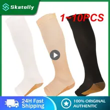 1~10PCS Mens Fitness Calf Compression Sleeves Womens Support Support Footless Socks Fit Shin Splint Leg Pain Relief Running