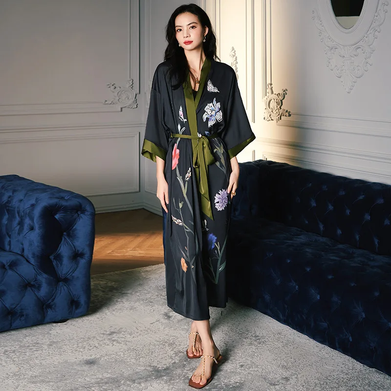 Patchwork Sleepdress Print Flower Kimono Robe Gown Women Sleepwear Long BATHROBE Loose Intimate Lingerie Half Sleeve Nightgown
Patchwork Sleepdress Print Flower Kimono Robe Gown Women Sleepwear Long BATHROBE Loose Intimate Lingerie Half Sleeve Nightgown