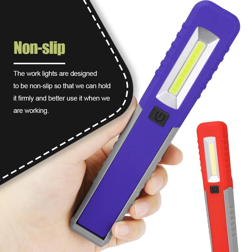 Anti-slip Work light Waterproof Hand Held COB LED Flashlight Indoor Outdoor Garage Car Repairing Camping Lamp Lighting Tools
Anti-slip Work light Waterproof Hand Held COB LED Flashlight Indoor Outdoor Garage Car Repairing Camping Lamp Lighting Tools
