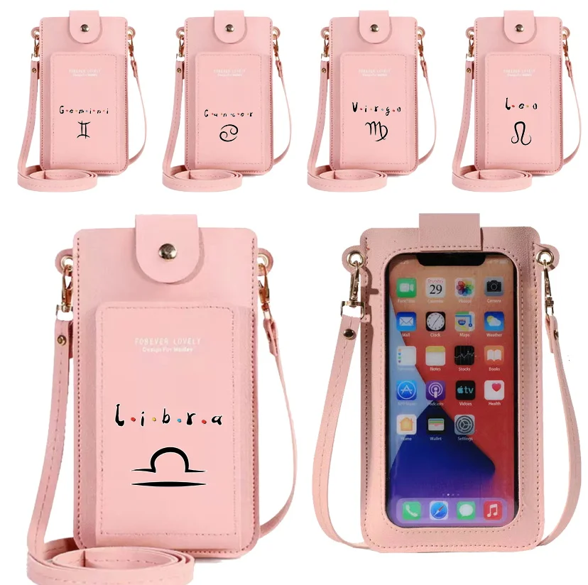 Mobile Phone Bag Universal for Samsung/iPhone/Xiaomi Cell Case Wallet Women Shoulder Bags Leather Luxury Handbag Constellation
Mobile Phone Bag Universal for Samsung/iPhone/Xiaomi Cell Case Wallet Women Shoulder Bags Leather Luxury Handbag Constellation