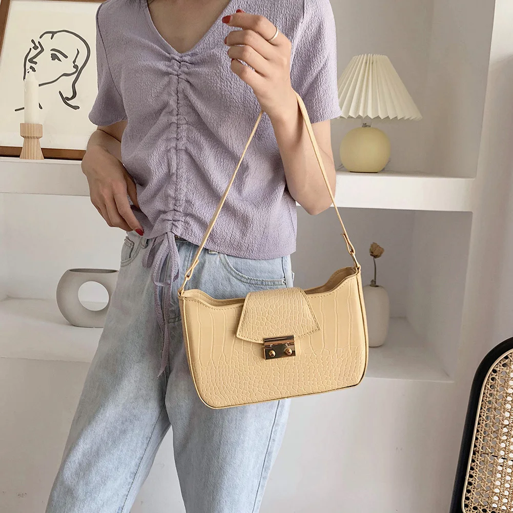 Delicate Stone Pattern Women Handbag PU Leather Female Classic Texture Creative Casual Underarm Shoulder Tote Bag
Delicate Stone Pattern Women Handbag PU Leather Female Classic Texture Creative Casual Underarm Shoulder Tote Bag