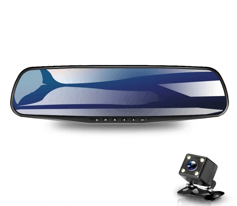 RYWER Auto Da 4.3 Pollici Specchio Retrovisore dash cam Digital Video Recorder Dual Lens Registratory Videocamera FHD 1080P Del
RYWER Auto Da 4.3 Pollici Specchio Retrovisore dash cam Digital Video Recorder Dual Lens Registratory Videocamera FHD 1080P Del