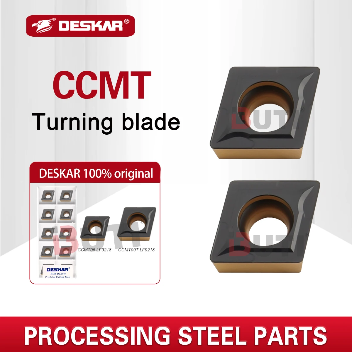 Токарные лезвия с ЧПУ CCMT 060204 CCMT 060208 CCMT09T304 CCMT09T308 LF9218 Двухцветные токарные твердосплавные вставки Режущие инструменты для стали
Токарные лезвия с ЧПУ CCMT 060204 CCMT 060208 CCMT09T304 CCMT09T308 LF9218 Двухцветные токарные твердосплавные вставки Режущие инструменты для стали