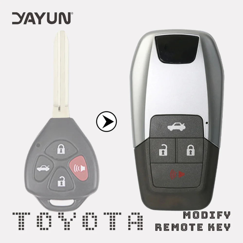 YAYUN ForToyota модифицированный складной чехол для ключей с логотипом 2/2 + 1/3/4 кнопки, Сменный Чехол-брелок
YAYUN ForToyota модифицированный складной чехол для ключей с логотипом 2/2 + 1/3/4 кнопки, Сменный Чехол-брелок