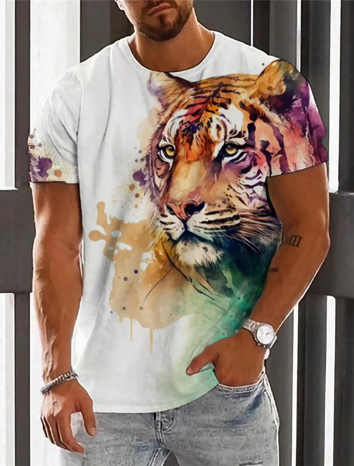 Men's T-Shirt For Men 3D Printed Graphic Wolf T Shirts Oversized Fashion Tops Short Sleeves Summer Men's Clothing Street Tees
Men's T-Shirt For Men 3D Printed Graphic Wolf T Shirts Oversized Fashion Tops Short Sleeves Summer Men's Clothing Street Tees