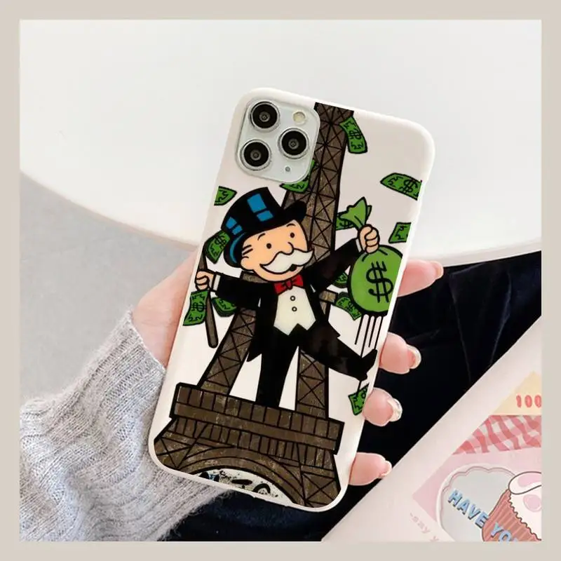 Cartoon Luxury Dollar MonopolyS Phone Case for iPhone 11 12 13 Mini Pro Xs Max 8 7 6 6S Plus X XR Solid Candy Color Case
Cartoon Luxury Dollar MonopolyS Phone Case for iPhone 11 12 13 Mini Pro Xs Max 8 7 6 6S Plus X XR Solid Candy Color Case