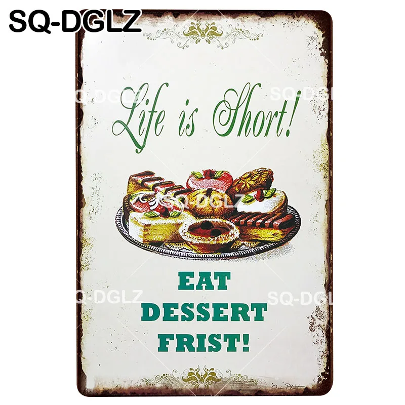 DESSERT Tin Sign Plaque Metal Sign Vintage Wall Decor Bar Pub Metal Crafts Home Decor Painting Art Poster
DESSERT Tin Sign Plaque Metal Sign Vintage Wall Decor Bar Pub Metal Crafts Home Decor Painting Art Poster