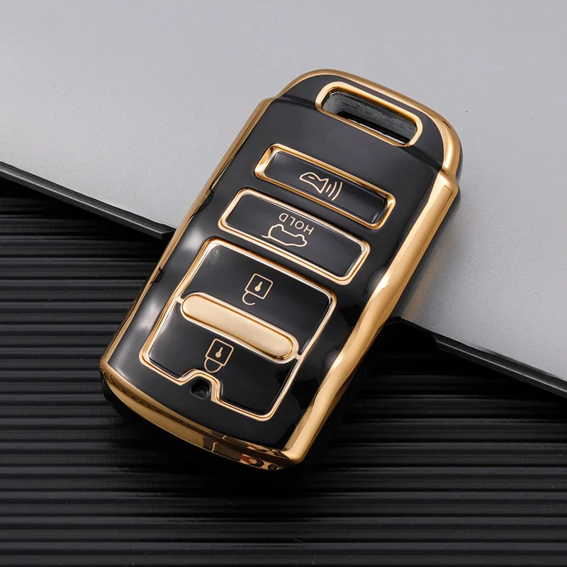 

For KIA Cadenza K9 K-04 Sorento K900 New K7 2013-2016 4 Button TPU Car Key Case Cover Shell Fob Keychain Accessories Protector