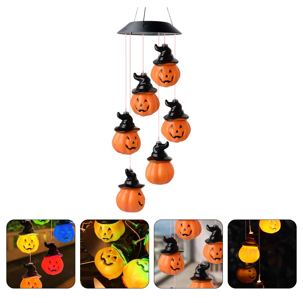 LED Color Changing Lights Halloween Jack-o-lantern Solar Powered Wind Bell Pumpkin Energy Chime Lamp Yard
LED Color Changing Lights Halloween Jack-o-lantern Solar Powered Wind Bell Pumpkin Energy Chime Lamp Yard