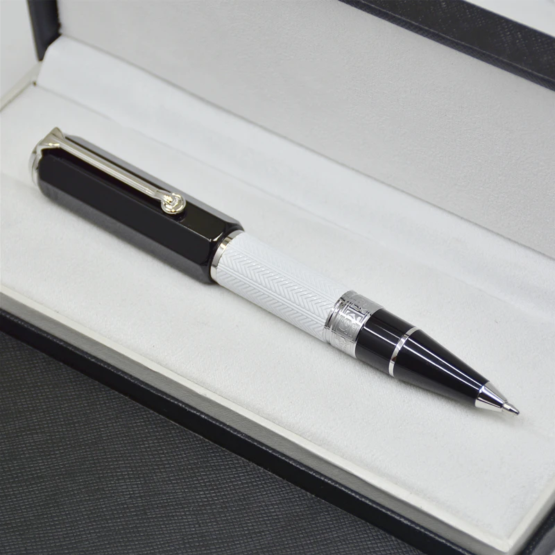 

Top quality Limited Writers Edition William Signature White / Black ballpoint pen business office stationery luxury MB ball pens