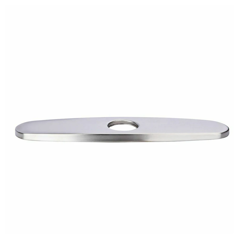 Faucet Cover Plate Silver Stainless Steel 25.4*6cm For Single Hole Faucet Household Hardware Accessories
Faucet Cover Plate Silver Stainless Steel 25.4*6cm For Single Hole Faucet Household Hardware Accessories