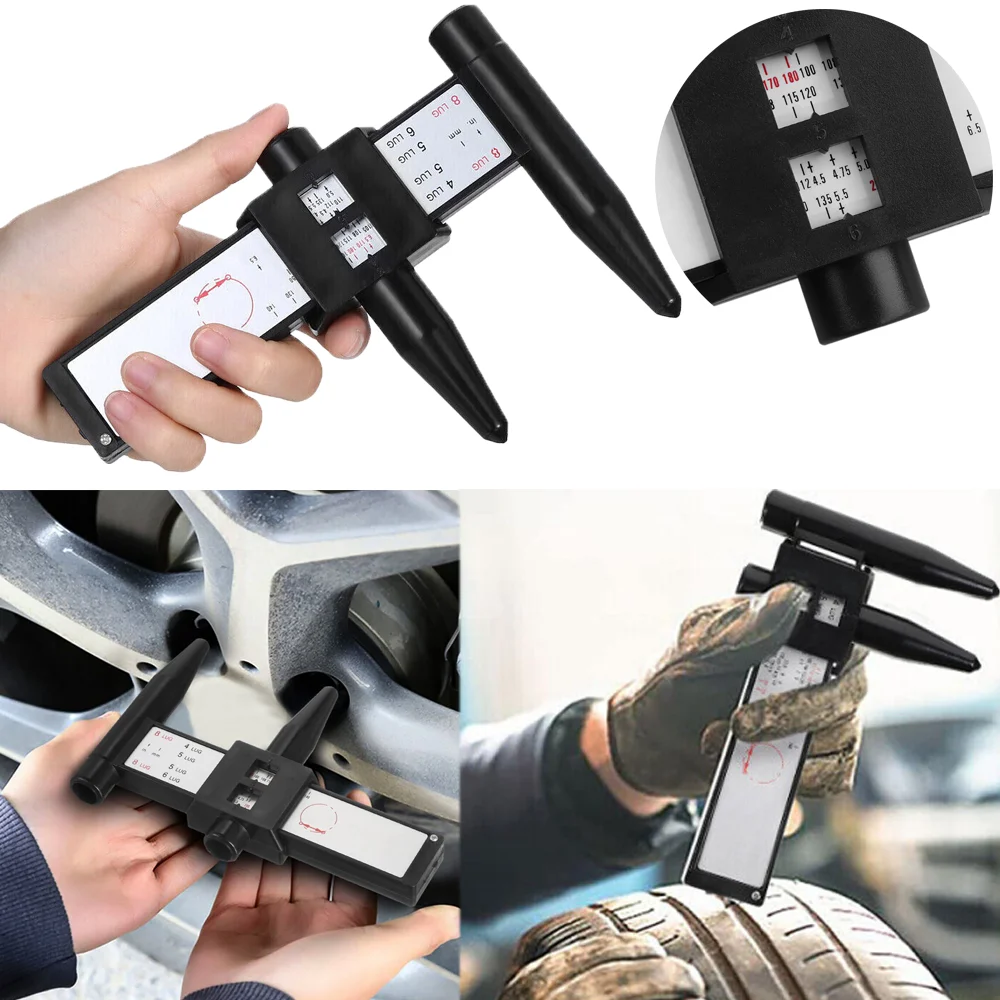Car Wheel Rim Bolt Pattern Sliding PCD Measuring Tool Gauge Ruler 4 5 6 8 Holes Lugs Ruler Lugs Hub Pitch Measurement Tool
Car Wheel Rim Bolt Pattern Sliding PCD Measuring Tool Gauge Ruler 4 5 6 8 Holes Lugs Ruler Lugs Hub Pitch Measurement Tool