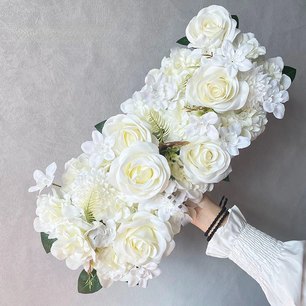 52*28cm Wedding Road Cited Flowers Artificial Silk Rose Peony Hydrangea Arched Door Flower Row Window T Station Wedding Decor
52*28cm Wedding Road Cited Flowers Artificial Silk Rose Peony Hydrangea Arched Door Flower Row Window T Station Wedding Decor