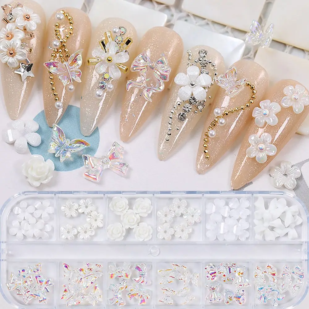 Decals Bow DIY Manicure Set Charm White Flower Nail Art Charms Multi Shaped Jelly Bear Shape Nail Art Rhinestones Kit
Decals Bow DIY Manicure Set Charm White Flower Nail Art Charms Multi Shaped Jelly Bear Shape Nail Art Rhinestones Kit