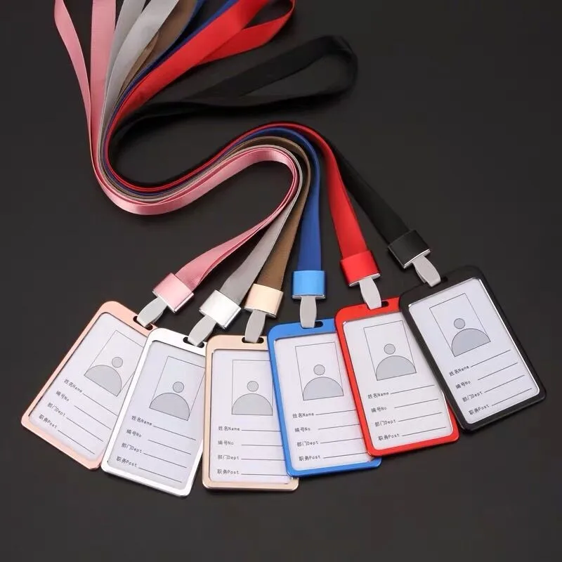 5Pcs Business Bank Credit Card Holder Name ID Card Cover Work Card Holders Metal Identity Badge with Lanyard Card Case
5Pcs Business Bank Credit Card Holder Name ID Card Cover Work Card Holders Metal Identity Badge with Lanyard Card Case