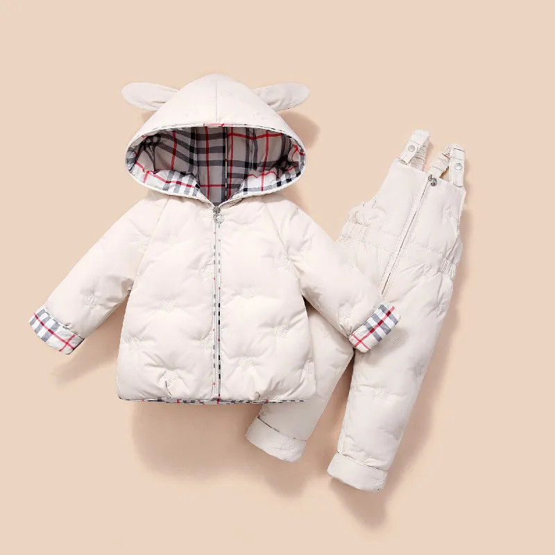 Children Snowsuit Winter Baby Duck Down Jacket Jumpsuit Parka Hooded Boy Overalls Warm Kids Coat + Pants Baby Girl Clothing Set
Children Snowsuit Winter Baby Duck Down Jacket Jumpsuit Parka Hooded Boy Overalls Warm Kids Coat + Pants Baby Girl Clothing Set
