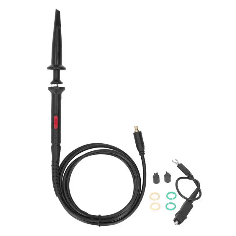 Oscilloscope Test Clip Multifunctional Oscilloscope Probe with 2 Color Identification Rings for DS211 DS212 DS213
Oscilloscope Test Clip Multifunctional Oscilloscope Probe with 2 Color Identification Rings for DS211 DS212 DS213