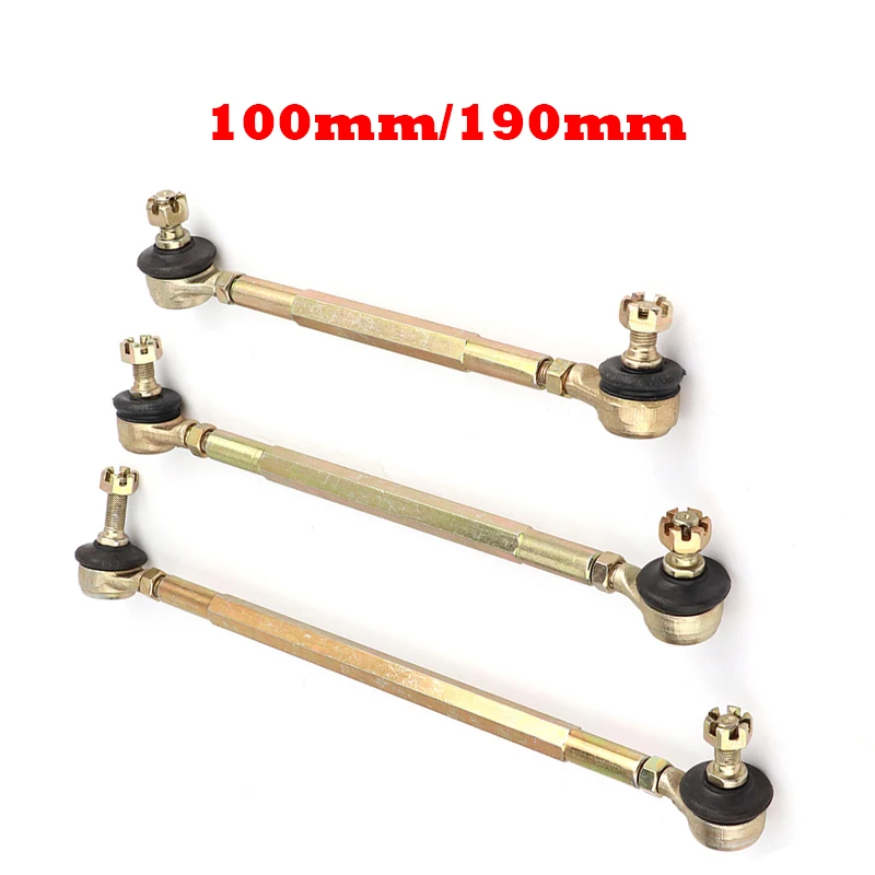 Steering shaft threaded rod, 100mm-190mm m10 with 4-wheel ball joint, 50cc-250cc four-wheel off-road kart modification parts
Steering shaft threaded rod, 100mm-190mm m10 with 4-wheel ball joint, 50cc-250cc four-wheel off-road kart modification parts