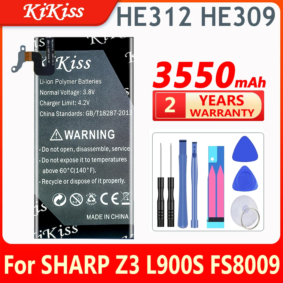 Сменный аккумулятор KiKiss 3550 мАч HE312 HE309 для SHARP Z3 Z 3 L900S FS8009 мобильный телефон HE 312 HE 309
Сменный аккумулятор KiKiss 3550 мАч HE312 HE309 для SHARP Z3 Z 3 L900S FS8009 мобильный телефон HE 312 HE 309